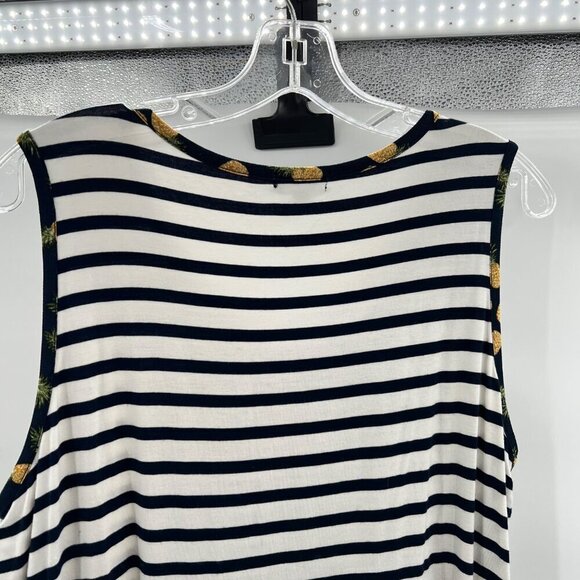 Westport Women's Scoop Neck Sleeveless Striped Blouse Multicolor Size Large - Picture 6 of 11